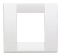 VIMAR 17097.01 IDEA Placca Classica 1 modulo o 2 moduli ridotti, tecnopolimero, colore bianco brillante