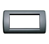 Vimar Idea placca Classica 4M tecnopolimero colore nero Nero