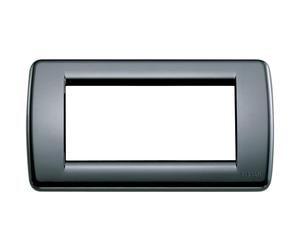Vimar Idea placca Classica 4M tecnopolimero colore nero Nero