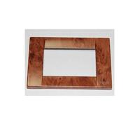 Vimar IDEA PLACCA CLASSICA METALLO 3 MODULI RADICA CILIEGIO