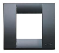Vimar 17098.15 Placca Rondo, Grigio Grafite, 1-2 moduli