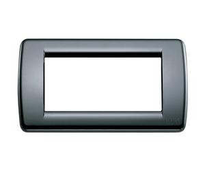 Vimar Idea placca Rondò 4M colore nero Nero