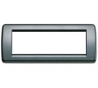 Vimar 16756.23 Idea Placca Rond 6 Moduli Antracite Metalizzato