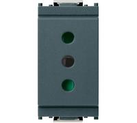 Vimar 0R16201 Idea Presa elettrica a muro con protezione SICURY 2P+T 10A P11 grigio