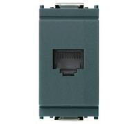 Vimar Idea presa RJ11 6/4 (6 posizioni 4 contatti) colore grigio Grigio