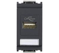 VIMAR IDEA Presa USB - 16368, Presa standard USB, morsetti a vite, Tipo di montaggio Incassato, Addato per IP20, Grigio
