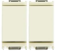 Vimar Interruttore 1P 10Ax, Bianco (Confezione da 2)