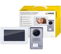 Vimar K40910 Kit Videocitofono Monofamiliare da Parete, Grigio la Targa e Bianco