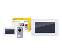 VIMAR K40930 Kit videocitofonico da parete con: videocitofono vivavoce a colori LCD 7" con tastiera capacitiva, bianco & K40932 Monitor supplementare touch screen vivavoce