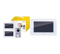 Vimar K40931 Kit videocitofonico da parete con: 2 videocitofoni vivavoce a colori LCD 7" & K40932 Monitor supplementare touch screen vivavoce a colori LCD 7in per kit videocitofonico
