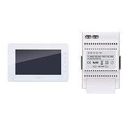 VIMAR K40932 Monitor supplementare touch screen vivavoce a colori LCD 7in per kit videocitofonico, 1 alimentatore 40103 & Vimar 40103 Alimentatore per Videocitofono con Uscita 24 V