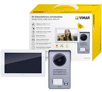 Vimar K40935 Kit videocitofono da parete contenente: videocitofono touch screen vivavoce, targa audiovideo, alimentatore 40103, con staffe per il fissaggio