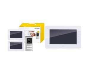 VIMAR K42911 Kit videocitofono bifamilare con 2 videocitofoni K42912 Monitor supplementare vivavoce a colori LCD 7" con tastiera capacitiva per kit videocitofono
