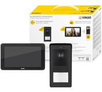 Vimar K42965 Kit Videocitofono Wi-Fi touch monofamiliare alim. Multispina | Kit videocitofonico Wi-Fi monofamiliare con monitor touch 7", posto esterno e alimentatore multispina