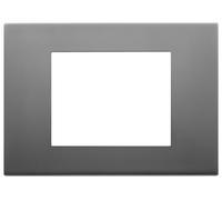 Placca 3 MODULI inox satinato SERIE LINEA VIMAR 30653.72