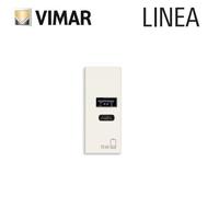 Alimentatore USB Vimar Linea A+C 5V 15W 3A Bianco 30292.AC15B