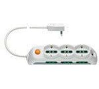 Vimar FP00531.C.B Presa Multipla con Interruttore Luminoso, 3 Prese universali, 6 Biprese