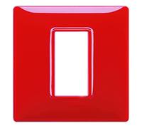 Placca 1M Reflex rubino scatola rotonda Vimar Plana 14641.51