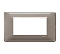 Placca 1 modulo alluminio oro - serie Vimar 8000