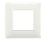Placca 2M avorio per scatola rotonda Vimar Plana 14642.02