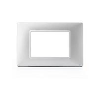 Placca 3M argento opaco Vimar Plana 14653.20