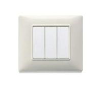Vimar Placca 3 m, Bianco Granito
