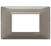 Vimar Placca Plana 14653.40 3 moduli Reflex cenere