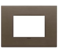 Placca 3M bronzo scuro spazzolato Vimar 22653.12