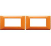 Vimar Placca 4 m, Reflex Arancio (Confezione da 2)