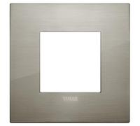 VIMAR Placca Classic 2M acciaio spazzolato