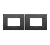 Vimar Placca Classic 3 m, Nero (Confezione da 2)