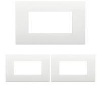 Vimar Placca Classic 4 m, Bianco (Confezione da 3)