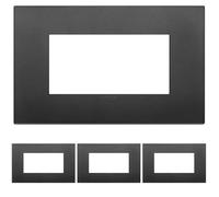 Vimar Placca Classic 4 m, Nero (Confezione da 4)