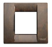 VIMAR - PLACCA IDEA 1-2 MODULI METALLO RADICA NOCE 17092.41