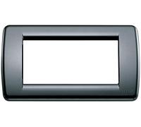 Placca Rondò 4M nero Vimar Idea 16764.16