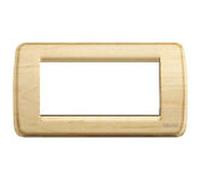 Vimar - Placca Rondò 4 moduli in legno naturale Acero 16754.51