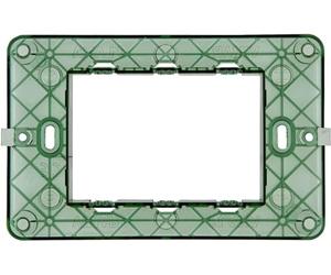 Vimar Plana 0T14613 Supporto 3 moduli, con viti, per scatole 3 moduli, 10 pezzi