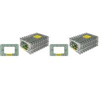 Vimar Plana 0T14613 Supporto 3 moduli, con viti, per scatole 3 moduli, 10 pezzi (Confezione da 2)
