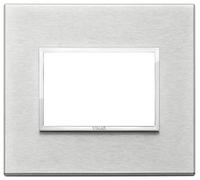 Placca Vimar Eikon Evo 3 moduli grigio next 21653.02
