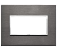 VIMAR Plana 21654.03 Placca 4M 4 Moduli alluminio anodizzato Primari grigio lava
