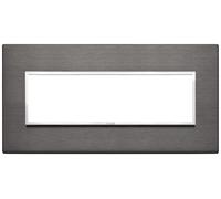VIMAR Plana 21657.03 Placca 7M 7 Moduli alluminio anodizzato Primari grigio lava