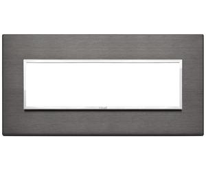 VIMAR Plana 21657.03 Placca 7M 7 Moduli alluminio anodizzato Primari grigio lava
