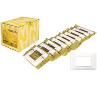 Vimar Plana Box 10 pz placca plana up 1453U.01 placca plana Up 3m bianco