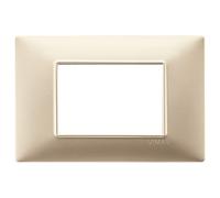 Vimar Plana placca 3 moduli colore Champagne opaco 14653.22