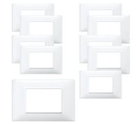 Vimar Plana 0T14653.01 Placca 3 moduli in tecnopolimero, 10 pezzi, bianco