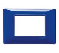 Vimar Plana placca 3 moduli colore zaffiro 14653.50