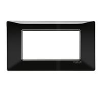 Vimar Plana placca 4 moduli colore nero 14654.05