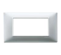 Vimar Plana placca 4M tecnopolimero colore argento opaco Argento opaco