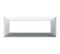Vimar Plana placca 7 moduli colore argento opaco 14657.20