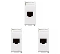 VIMAR Plana-Presa RJ45 NETSAFE CAT5E UTP Bianco 14339.11 14339.11 (Confezione da 3)